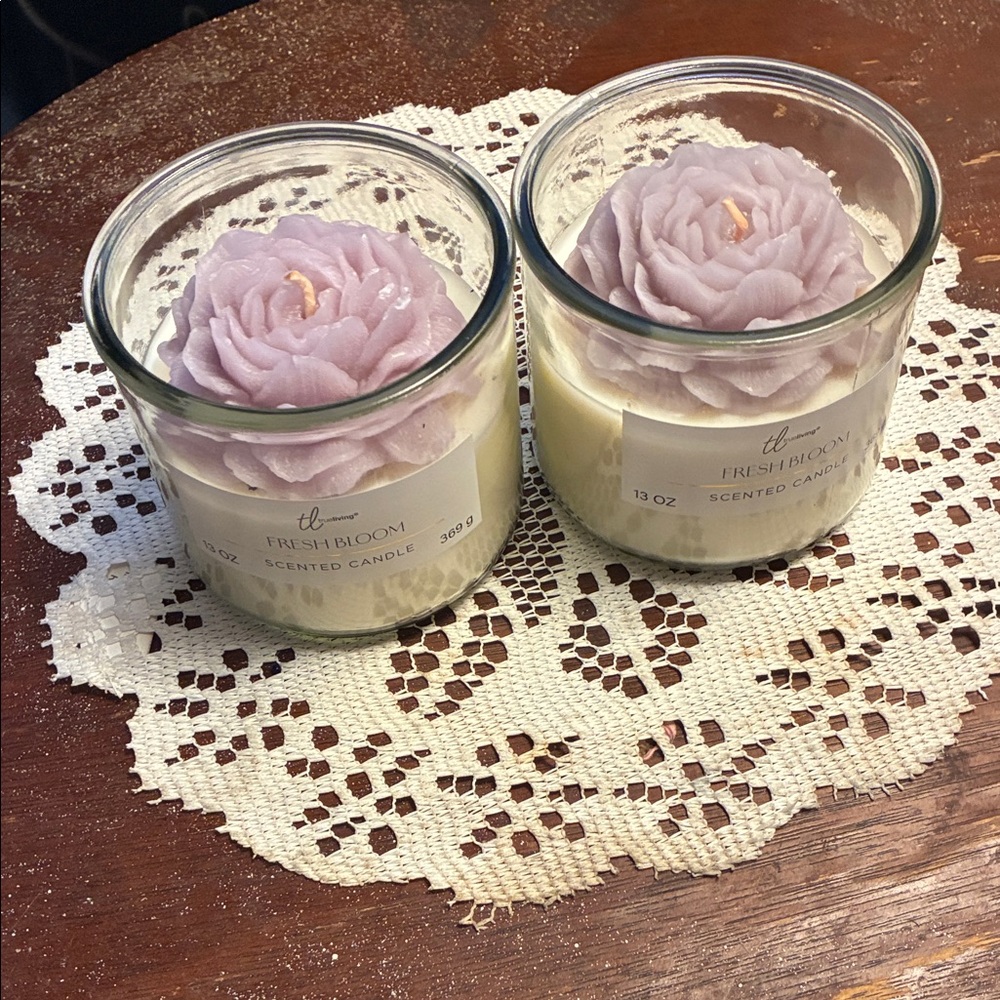 Lavender Rose Scented Candles